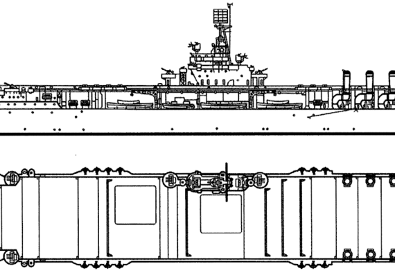 Aircraft carrier USS CV-4 Ranger 1942 [Aircraft Carrier] - drawings, dimensions, pictures